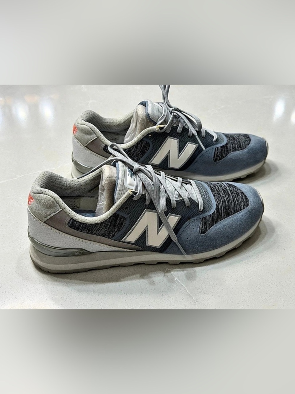 New Balance 696 Winter Nights Harbor Blue Retro Sneakers Women's 8.5